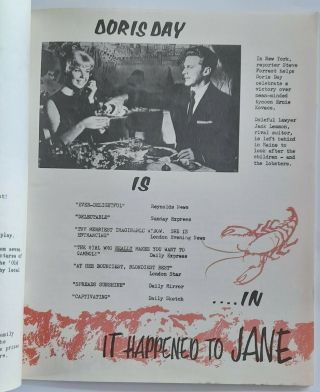 film memorabilia.  Cinema promotion booklet - ' It Happened to Jane ' 1959 3