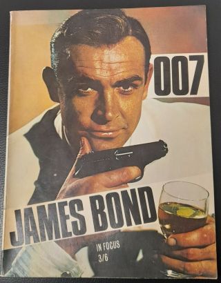 1964 007 James Bond In Focus Sean Connery Goldfinger Loomis Dean 60,  Pages Book
