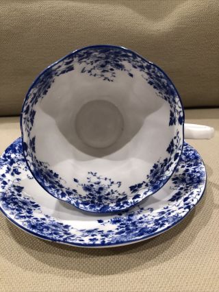 Royal Albert Dainty Blue Fine China Tea Cup and Saucer Set 3