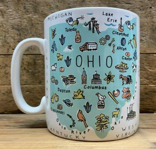 222 Fifth Ohio State Map Jumbo 24 Oz Mug My Place Series