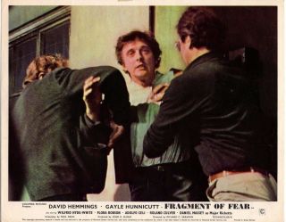 David Hemmings Fragment Of Fear (1970) Lobby Card Uk Post