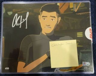 Topps Christopher Sean Kazuda Xiono Signed Star Wars 8x10 Photo Autograph Auto