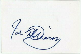 Joe Williams Autographed Signed 4x6 Index Card Signature Jazz Legend