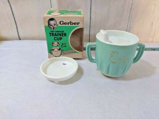 Vtg 1950s Gerber Weighted Training Sippy Cup In Org Box Complete Movie Prop