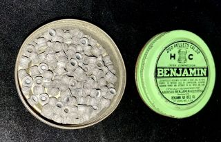 Vintage Benjamin 22 Cal Pellet Tin