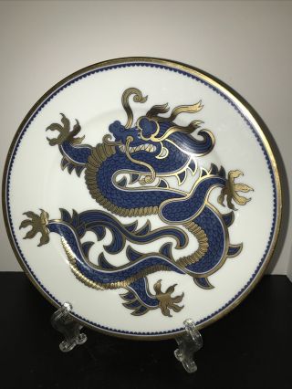 Fitz And Floyd " Ching Dragon " 7 1/2” Plate Blue Dragon