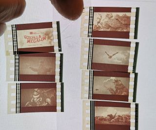 Godzilla Vs.  Megalon (1973) 35mm Set Of 7 Loose Cells Rare Set 1