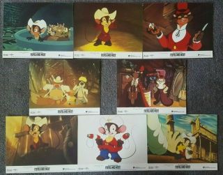 Set Of 8 Lobby Cards An American Tail Fievel Goes West