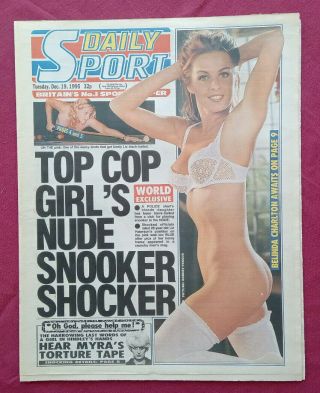 Daily Sport 19 December 1995 Vintage Sunday Sport Newspaper