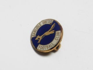 Carlisle United Fc - Vintage Small Enamel Crest Badge