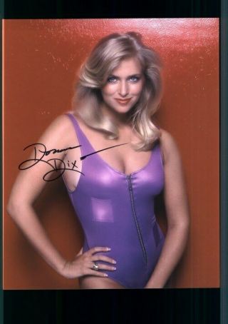 Donna Dixon Sexy The Nanny Signed 8x10 Photo With