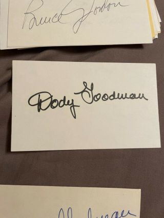 Dody Goodman 3 X 5 Inch Signed Page Autograph Card