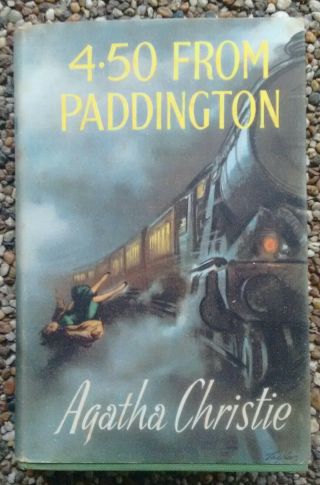 4.  50 From Paddington By Agatha Christie Vintage 1959 Hardcover Book Club Edition