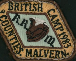 Royal Rangers 1983 Malvern British Camp Vintage Scout Patch Az.  3202