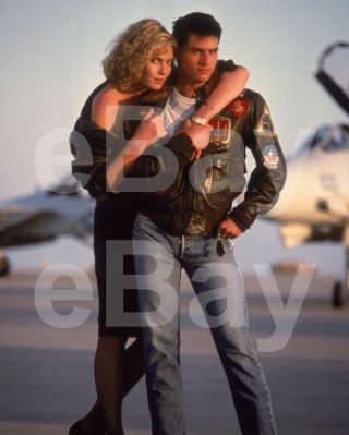 Top Gun (1986) Tom Cruise " Maverick ",  Kelly Mcgillis 10x8 Photo