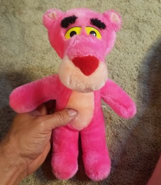 Vintage 1992 Mighty Star Pink Panther Plush 11 " Toy 24k United Artist Stuffed