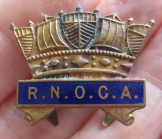 Rnoca Royal Navy Old Comrades Association Vintage Quality Metal Enamel Badge