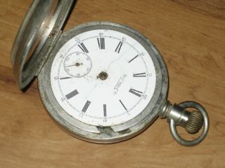 1864 U.  S.  Watch Co. ,  Waltham Pocket Watch - 18s,  7j - Lever Set - Parts Or Restore 3