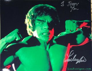 Lou Ferrigno Auto Autograph Signed 8x10 Photo 100 Authentic Hulk