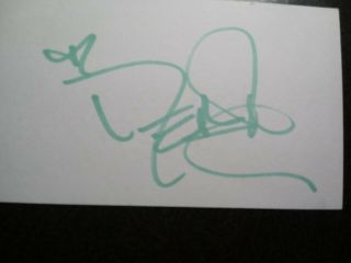 JANIE FRICK & DEANA CARTER 2 Hand Signed Autograph 3X5 INDEX CARD ' S - SINGERS 2