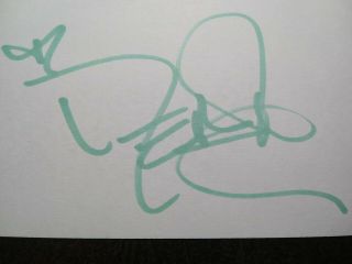 JANIE FRICK & DEANA CARTER 2 Hand Signed Autograph 3X5 INDEX CARD ' S - SINGERS 3