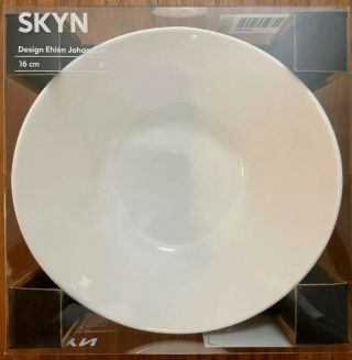 - Ikea Skyn 6 Inch White Bowl - 6” / 16 Cm Bone China - - 901.  767.  97