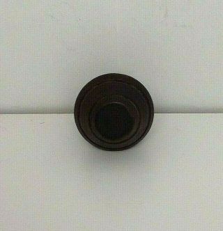 Vintage Wooden Lamp Finial Walnut Colored Wood Mid - Century Modern 2 