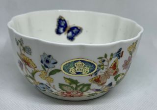 Aynsley Cottage Garden Variete Bowl Butterfly Flowers Bone Chin.  Made In England