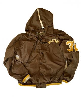 Vintage Western Michigan University Varsity Hoodie Jacket Wmu Kalamazoo Medium