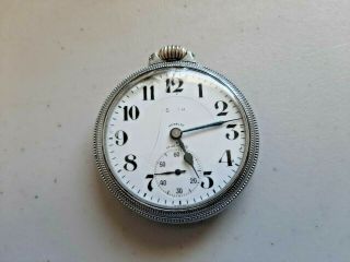 Swiss A.  Hirsch 17 Jewels Incabloc Train Pocket watch Running 2