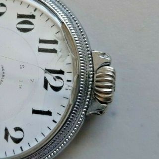 Swiss A.  Hirsch 17 Jewels Incabloc Train Pocket watch Running 3