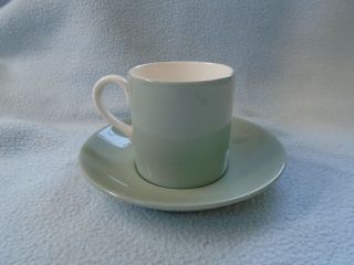 Ref 002 Vintage Green Wedgewood Of Etruria Cup And Saucer