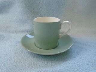 Ref 004 Vintage Green Wedgewood Of Etruria Cup And Saucer