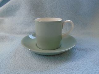 Ref 005 Vintage Green Wedgewood Of Etruria Cup And Saucer