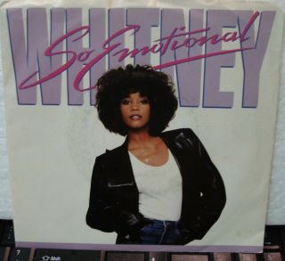 Whitney Houston - So Emotional - Ps Vintage 45rpm Record Canada