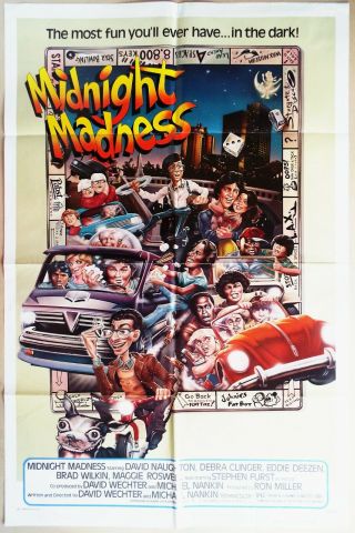 Midnight Madness 1980 Walt Disney Us One Sheet Poster
