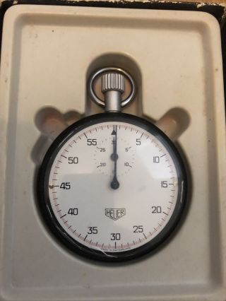 Vintage Heuer Fisher Scientific Stopwatch Box