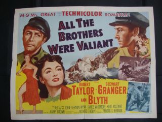 All The Brothers Were Valiant 1953 Two Posters Robert Taylor