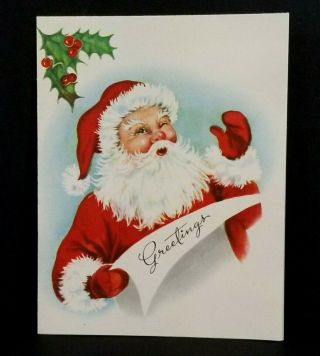 Vintage Christmas Greeting Card By Heywood 1950 