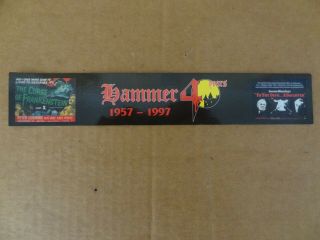 Hammer Horror - Hammer 40 Years 1957 - 1997 - Bookmark