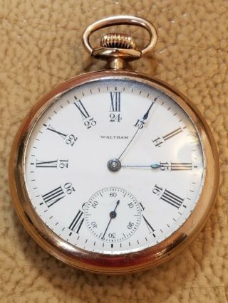 Antique 16s Waltham Model 1908,  Very Traveler Grade 7j Pocket Watch