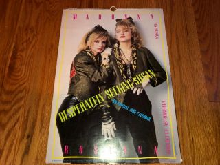Madonna Rare Limited Edition Vintage Desperately Seeking Susan 1986 Calendar