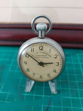 Vintage Railway Timekeeper Pocket Watch In Order.