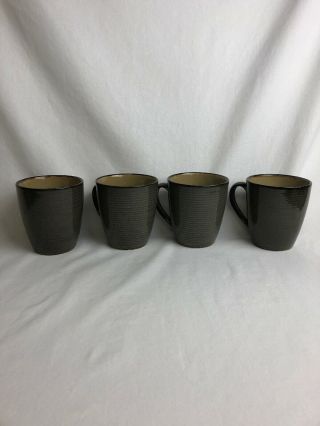 Sango Roma - Sage (4814) Stoneware Mug Set Of Four Coffee Cups