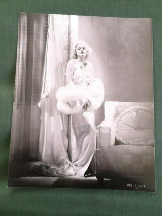 Jean Harlow - Film Star - Black And White Publicity Photograph 8 X10 - 4