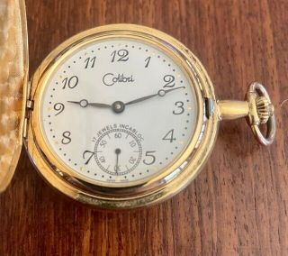 Vintage Colibri 17 Jewels Incabloc Pocket Watch Non Functioning