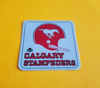 Vintage Calgary Stampeders Cfl Sticker