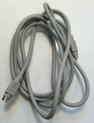 Vintage Apple Computer 6.  5’ 8 Pin Serial Cable Male To Male 590 - 0552 - A Oem