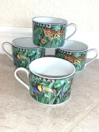 Sakura Magic Jungle Set Of 4 Mugs Or Cups