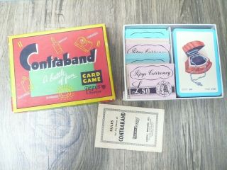 Vintage - Contraband - Card Game By Pepys Complete With Rules,  Box